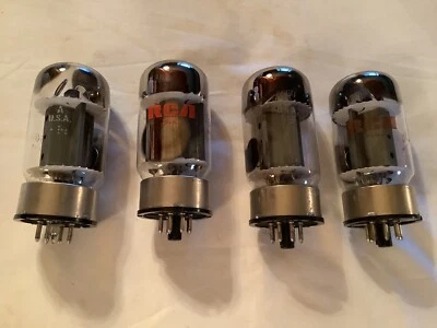 $240 • Buy Lot 4 Vintage RCA 6550A Vacuum Tubes Audio 274 N-S Please Read
