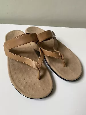 £13.50 • Buy New Orthaheel Light Tan Leather Slip-on Thonged Sandals Uk 6.5, Eur 39.5