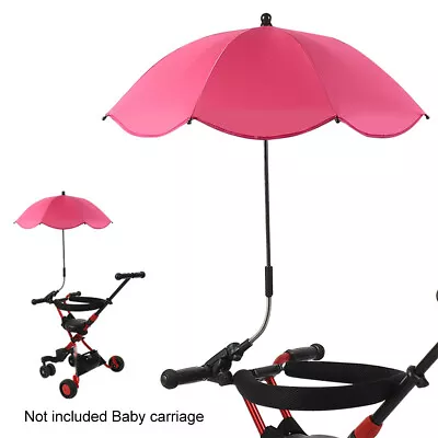 Baby Stroller Wheelchair Pushchair Sun Rain Parasol Umbrella With Clip Universal • $28.54