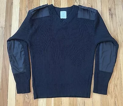 ROTHCO USA Men's 2XL 52-54 GI Military Sweater 100% Acrylic Long Sleeve Black GC • $29.95