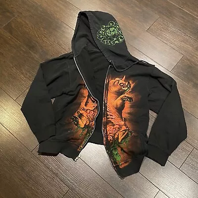 Fit For An Autopsy Full Zip Hoodie Mens Size M Black Deathcore Heavy Metal Band • $48.86