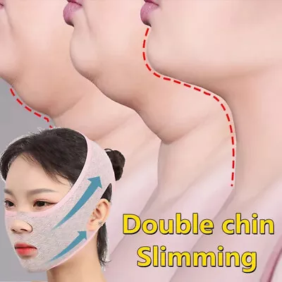 Beauty Face Sculpting Sleep MaskV Line Lifting Mask Facial Slimming Strap-2024 • $8.99