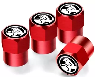 Lion Red Valve Caps Fit Holden Commodore HSV Brock SS  SV6 SV8 Colorado Rodeo C • $8.88