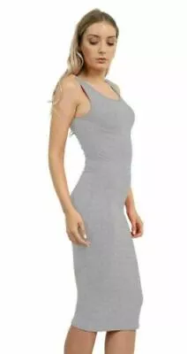 Womens Sleeveless Vest Midi Mini Bodycon Ladies Summer Casual Dress UK Plus 8-26 • £10.89