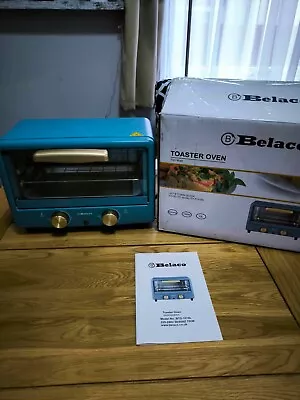 Belaco BTO-1010L Retro Look Mini 10L Toaster Oven Tabletop Cooking Baking • £25