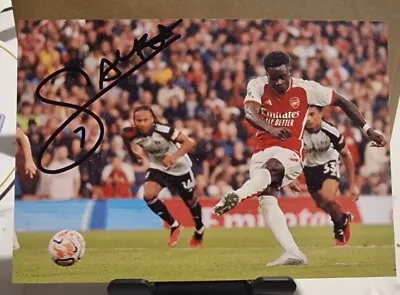 £0.99 • Buy Bukayo Saka #7 - Personally Signed Arsenal Vs Fulham 6 X4  Penalty Photograph