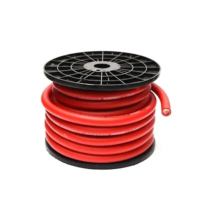 £18.49 • Buy 0 GAUGE OFC 65mm² 0 AWG RED POWER CABLE WIRE PER METRE OXYGEN FREE COPPER