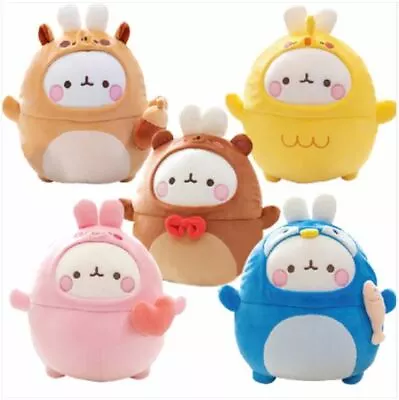 Molang And Animal Friends Chubby Plush Doll 30cm Korean Toy • $24.26