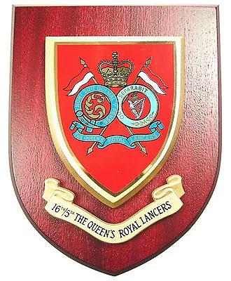 16th / 5th Queens Royal Lancers Deluxe Uk Made Classic Veterans Mess Plaque • £21.99