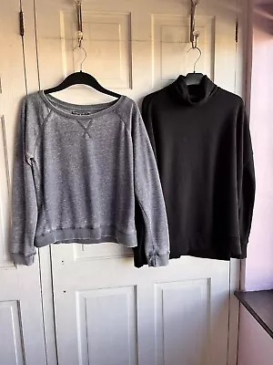 Primark X 2 Black & Acid Denim Wash Sweatshirts Size 10 • £2