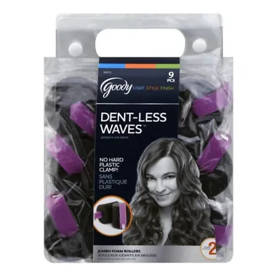 Dent-less Waves 9 Large Foam Rollers Heatless Curls Sleep In No Heat Curlers • £6.29