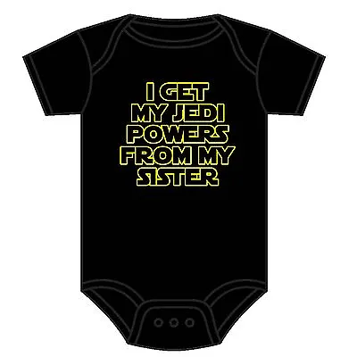 Disney Star Wars Baby Grow Jedi Powers From My Sister 0-18 Months Girl Power  • £8.69