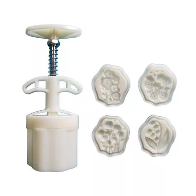 Mid-Autumn Moon Cake Mold Hand Pressure Mooncake Baking Tools Cookie Stamps • $11.61