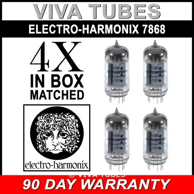 Brand New Electro-Harmonix 7868 Plate Current Matched Quad (4) Vacuum Tubes • $236.39
