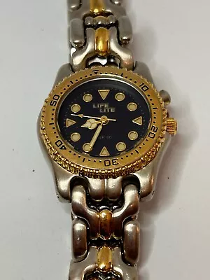 Working Vintage Ladies Silver And Gold Life Lite Quartz Watch DA • $18