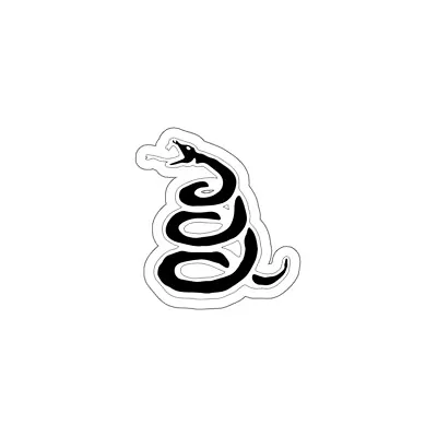 Metallica Sticker Don't Thread On Me Snake 6x6 Choose Size FREE SHIPPING • £5.24