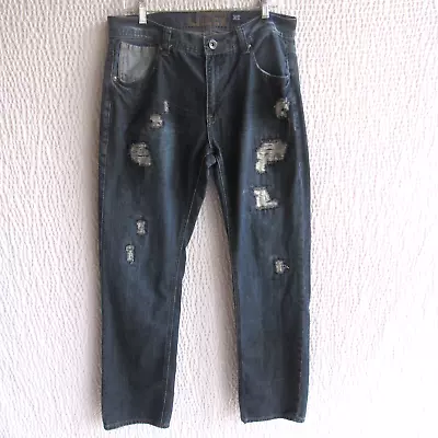 Lazer Mens Destroyed Jeans 34 34x31 Both Sides Destroyed • $6