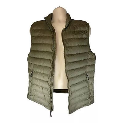 32 DEGREES Waterproof Large Green 100% Nylon Full Zip Lightweight Puffer Vest • $14.99