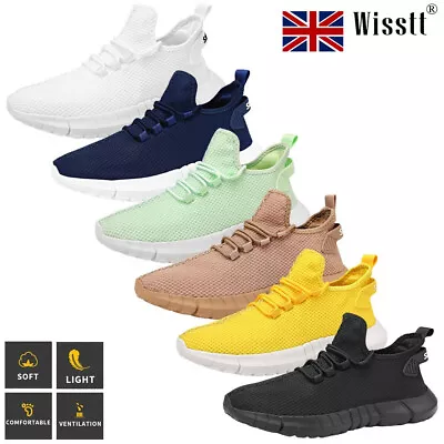 £17.75 • Buy Mens Trainers Sneakers Ladies Sports Gym Running Shoes Walking Fitness Hiking