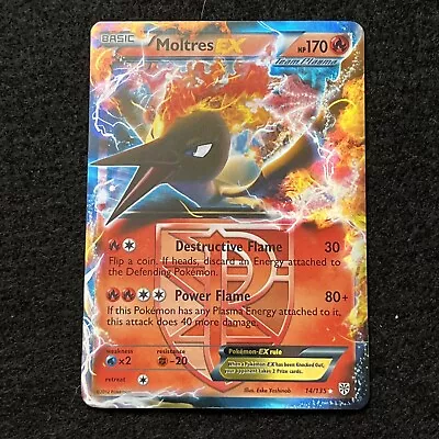 Pokemon MOLTRES EX 14/135 (Ultra Rare Holo) Plasma Storm - LP/Light Play • $5.10