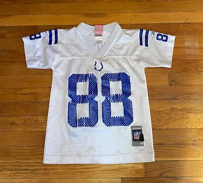 Indianapolis Colts Marvin Harrison #88 Vintage White Reebok NFL Jersey Youth S • $20