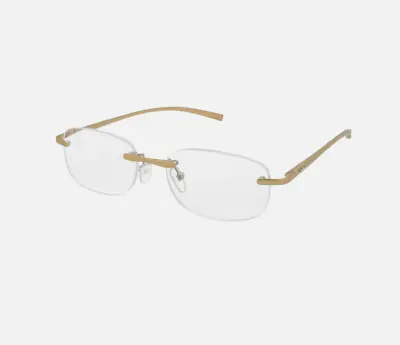 Georgio Caponi Readers Aluminum Eyewear Italian Gold Frames +1.00 Strength • $7.99