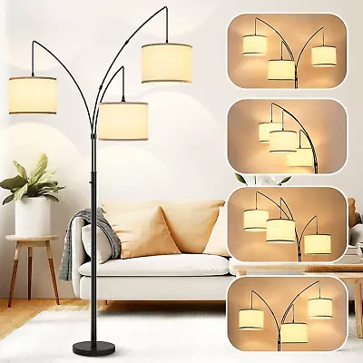 3 Lights Arc Floor Lamps For Living RoomModern Tall Standing Lamp 3-Lights  • $104.88