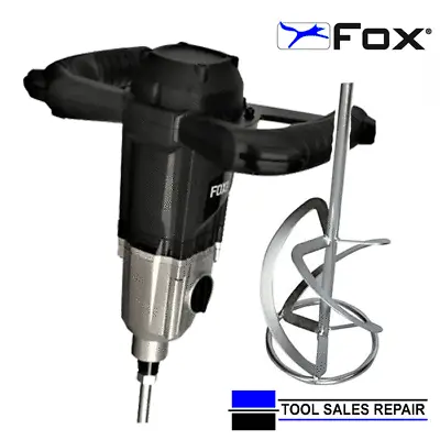 £189.99 • Buy Fox Pro Plastering Paddle Mixer Drill 2-Speed Professional Industrial Plaster
