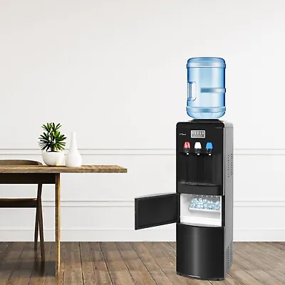 LONABR 2 In 1 Water Cooler Dispenser W/ Ice Maker For 3-5 Gallon Bottle Safety • $299.99