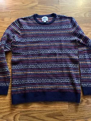 Mens Size Large Old Navy Fair Isle Sweater Wool Blend • $19.99