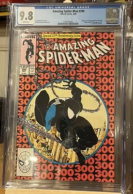 AMAZING SPIDER-MAN #300 CGC 9.8 White Pages 1st Venom + Classic McFarlane 1988 • $3200