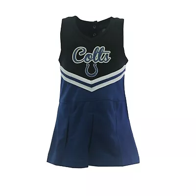 $15.29 • Buy Indianapolis Colts NFL Infant Toddler Cheerleader Outfit Combo Set With Bottoms