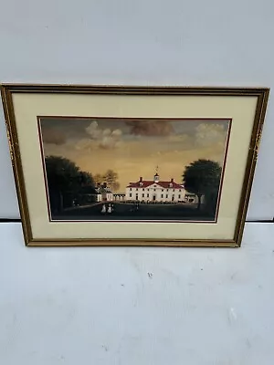 Mount Vernon Home George Washington Fine Art Framed Print Picture Sullins House • $65