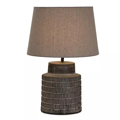 Etched Terra Cotta Table Lamp 21 H • $119.99