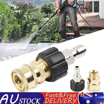 M22 Pressure Washer Swivel Adapter Set 14mm 15mm Quick Connect To 1/4 Accessory  • $19.85