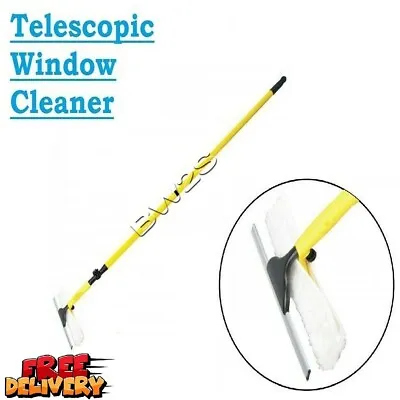 £12.95 • Buy Tools Telescopic Window Cleaner & Mop Pack Included 3.3m Pole New 