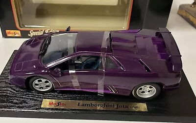 Maisto Special Edition Lamborghini Jota (1995) 1:18 Purple Model Car NIB • $25.47