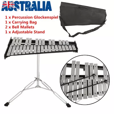 32 Note Professional Xylophone Glockenspiel Foldable Percussion+Mallet+Bag+Stand • $165.54