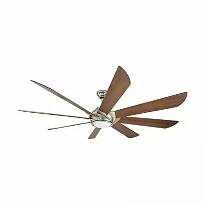 Harbor Breeze Hydra 70-in Brushed Nickel Indoor Ceiling Fan With Remote • $140