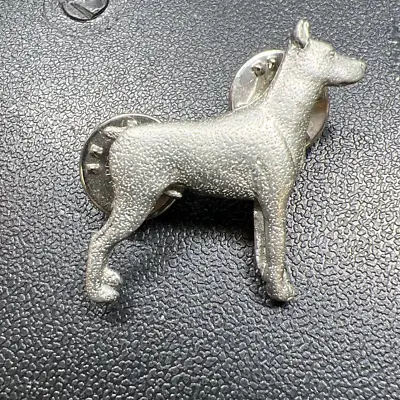 Vintage 1994 Doberman Pinscher Dog GG Harris 459 Fine Pewter Lapel Pin • $11.50