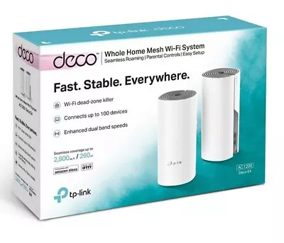 £69.99 • Buy TP Link Deco E4 (2-Pack) AC1200 Whole Home Wi-Fi