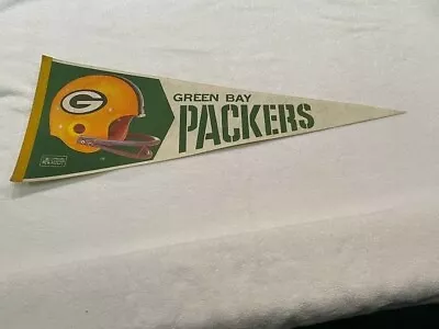 VINTAGE 1970's Green Bay Packers Full Size 29 Inch Pennant Lynn Dickey NICE! • $24.99