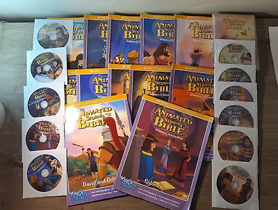 Lot Of 12 NEST Animated Stories From The Bible Old Testament W/ Activity Books • $169.99