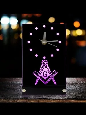 Light Up Masonic Clock (Purple) • $27