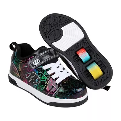 Heelys Dual Up X2 Skate Shoes - Kids 11/12 - Black/Rainbow/Foil - SALE WAS £65! • £44.95