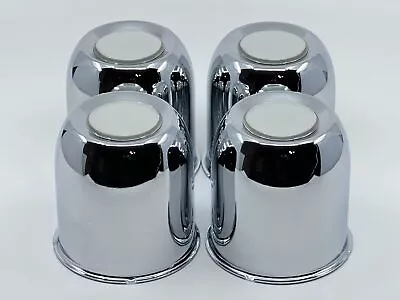 4 Chrome Center Cap For 3 1/4  3.25  Trailer Rims Center Bore W/ Chrome Emblem • $27.99