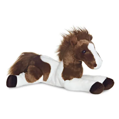 Aurora Tola Brown Horse Plush Flopsie Cuddly 31477 Soft Toy Pony Teddy • £18.99