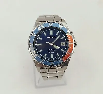 Seiko 5M62-0A10 Pepsi Kinetic Divers Wristwatch • £345