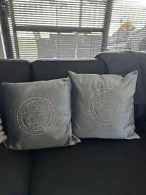 Decorative Velvet Pillow Medusa Versace Cushion Couch Sofa Bedding Pillow • $30