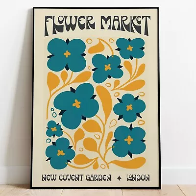 New Covent Garden Flower Market Print Wall Art Poster Home Decor • £31.49